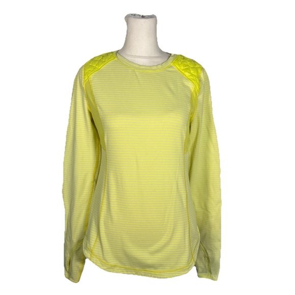 Lululemon-RUN: Ice Queen Long Sleeve Yellow Size 6 - Picture 1 of 13